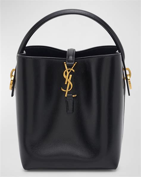 ysl shiny black bag|Saint Laurent Shiny Calfskin Le 37 Bucket Bag Black.